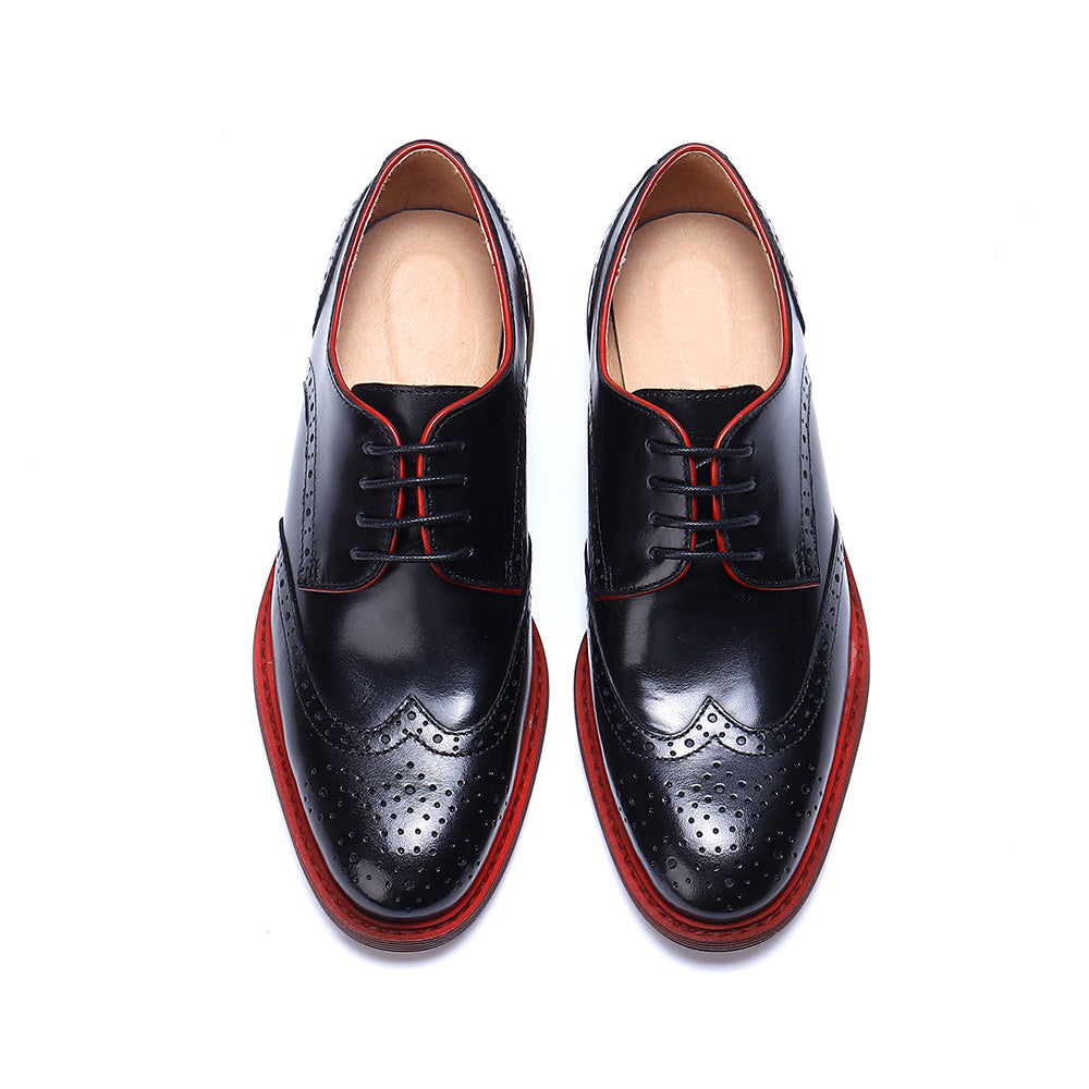 Women Flat Casual Black Oxford Shoes