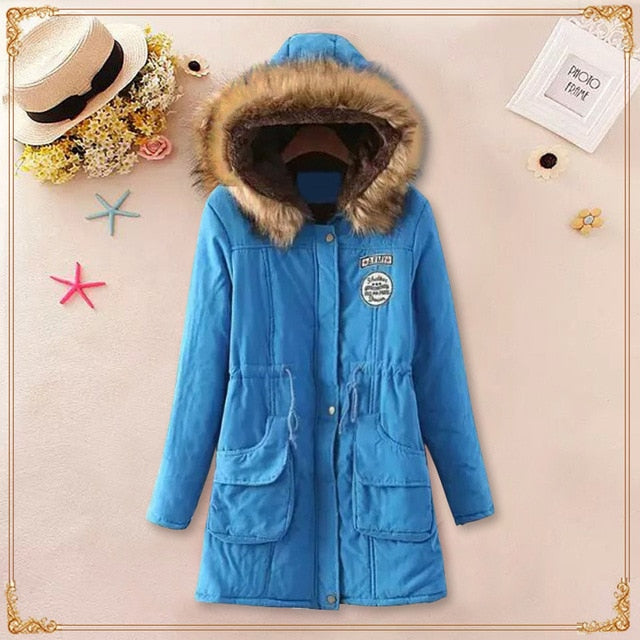 New Long Parkas Female Womens Winter Jacket Coat Thick Cotton Warm Jacket Womens Outwear Parkas Plus Size Fur Coat 2019 - LiveTrendsX