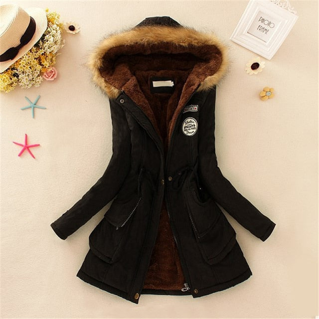 New Long Parkas Female Womens Winter Jacket Coat Thick Cotton Warm Jacket Womens Outwear Parkas Plus Size Fur Coat 2019 - LiveTrendsX