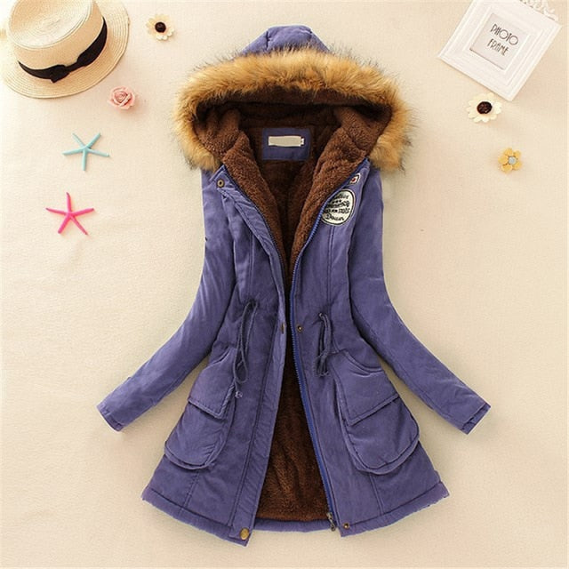 New Long Parkas Female Womens Winter Jacket Coat Thick Cotton Warm Jacket Womens Outwear Parkas Plus Size Fur Coat 2019 - LiveTrendsX