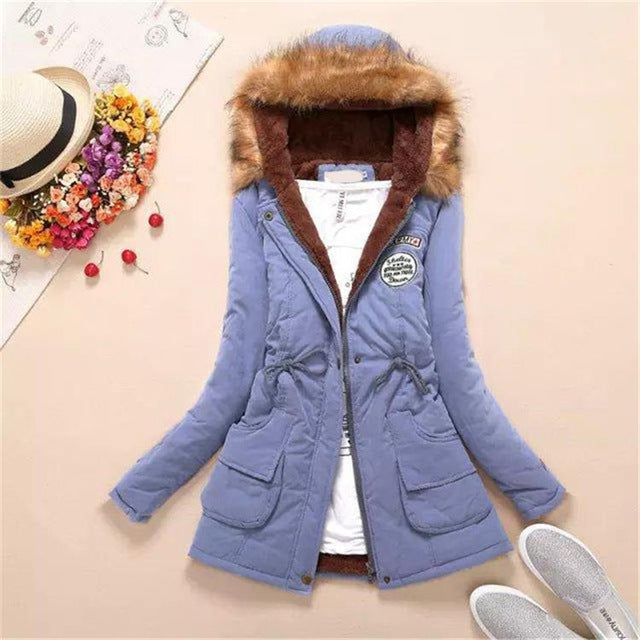 New Long Parkas Female Womens Winter Jacket Coat Thick Cotton Warm Jacket Womens Outwear Parkas Plus Size Fur Coat 2019 - LiveTrendsX