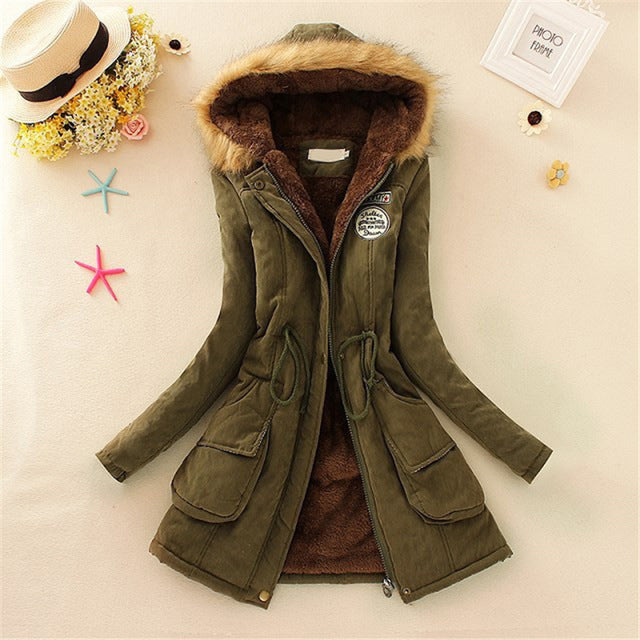 New Long Parkas Female Womens Winter Jacket Coat Thick Cotton Warm Jacket Womens Outwear Parkas Plus Size Fur Coat 2019 - LiveTrendsX