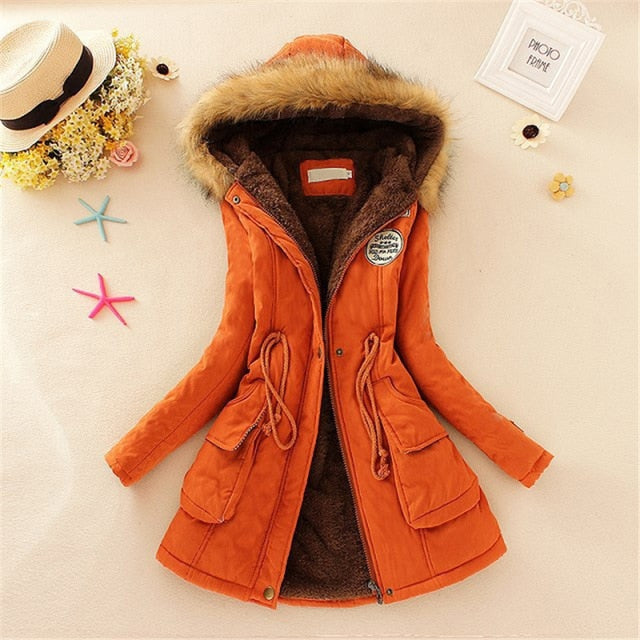 New Long Parkas Female Womens Winter Jacket Coat Thick Cotton Warm Jacket Womens Outwear Parkas Plus Size Fur Coat 2019 - LiveTrendsX