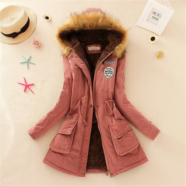 New Long Parkas Female Womens Winter Jacket Coat Thick Cotton Warm Jacket Womens Outwear Parkas Plus Size Fur Coat 2019 - LiveTrendsX