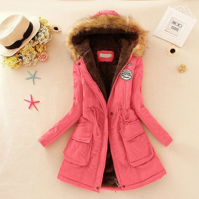 New Long Parkas Female Womens Winter Jacket Coat Thick Cotton Warm Jacket Womens Outwear Parkas Plus Size Fur Coat 2019 - LiveTrendsX