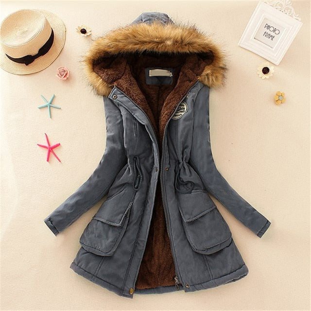 New Long Parkas Female Womens Winter Jacket Coat Thick Cotton Warm Jacket Womens Outwear Parkas Plus Size Fur Coat 2019 - LiveTrendsX