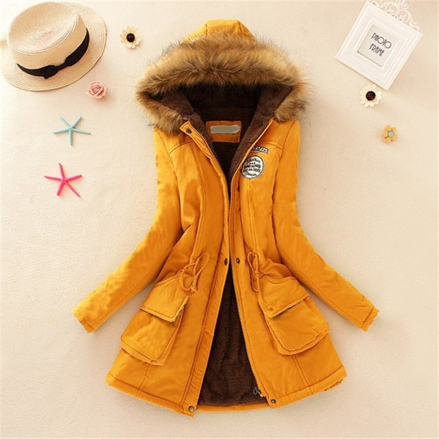 New Long Parkas Female Womens Winter Jacket Coat Thick Cotton Warm Jacket Womens Outwear Parkas Plus Size Fur Coat 2019 - LiveTrendsX