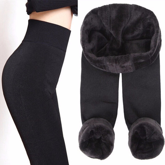 S-XL 8 Colors Winter Leggings Women's Warm Leggings High Waist Thick Velvet Legging Solid All-match Leggings Women - LiveTrendsX