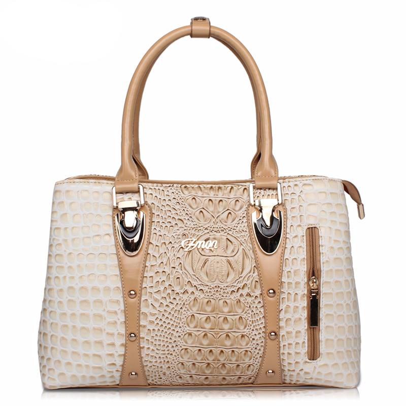 Luxury Handbags Women Bags Designer Bags For Women 2019 Fashion Crocodile Leather Tote Bags Handbag Women Famous Brand A804 - LiveTrendsX