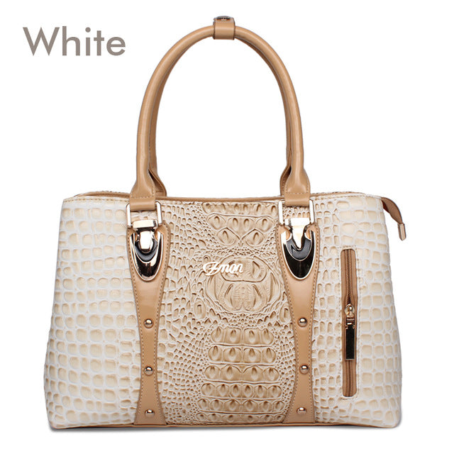 Luxury Handbags Women Bags Designer Bags For Women 2019 Fashion Crocodile Leather Tote Bags Handbag Women Famous Brand A804 - LiveTrendsX