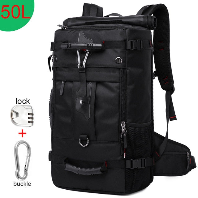 50L Waterproof Travel Backpack Men Women Multifunction 17.3 Laptop Backpacks Male outdoor Luggage Bag mochilas Best quality - LiveTrendsX