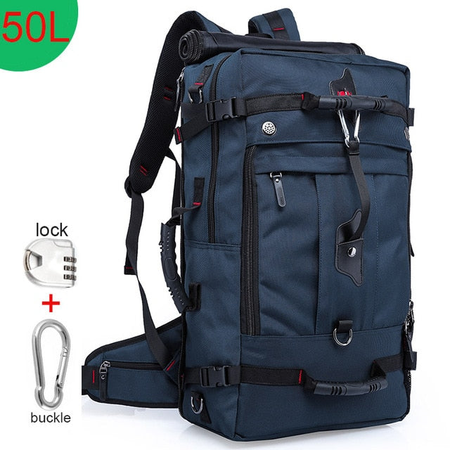 50L Waterproof Travel Backpack Men Women Multifunction 17.3 Laptop Backpacks Male outdoor Luggage Bag mochilas Best quality - LiveTrendsX