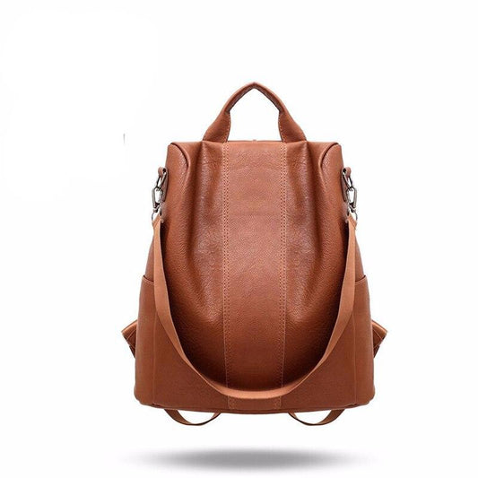 Fashion Women Backpack Feminine Leisure Rucksack PU Leather Vintage Bags for Women Female Backpacks Fashion Daypack Shoulder Bag - LiveTrendsX